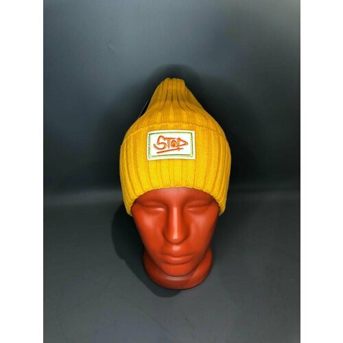 фото Шапка бини , размер onesize, желтый нет бренда