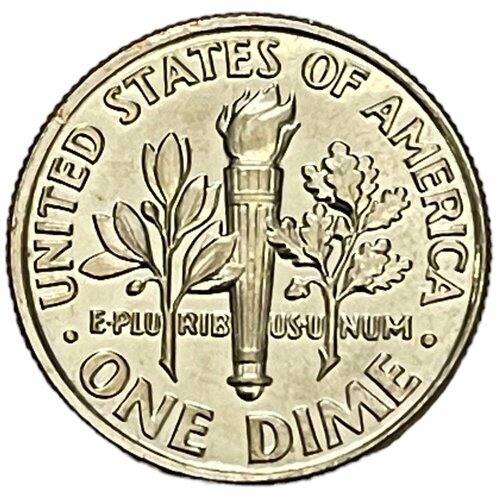 США 10 центов (1 дайм) 1991 г. (Dime, Рузвельт) (D)