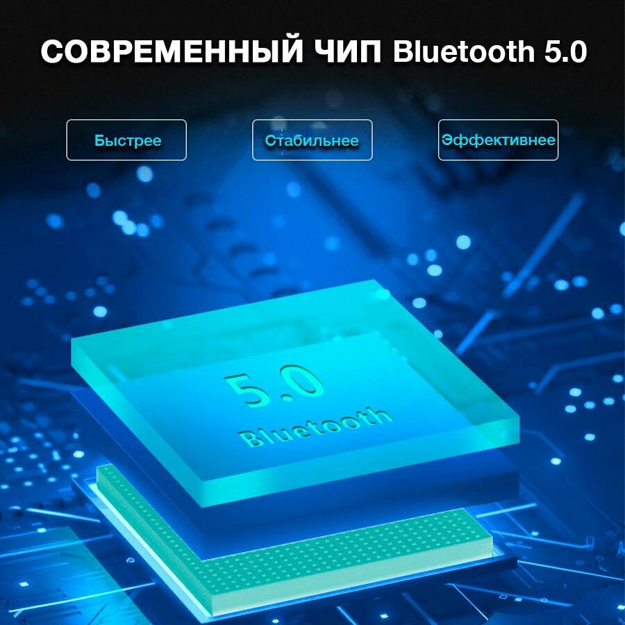 Беспроводные наушники с костной проводимостью / Bluetooth гарнитура для занятия спортом IPX5 — фото 5
