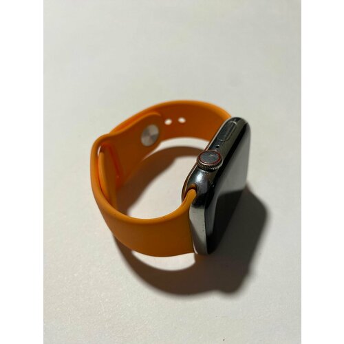 Силиконовый ремешок для Apple Watch оранжевый 38-40-41