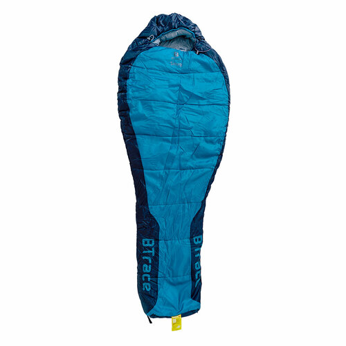 Спальный мешок BTrace Snug L-size левый серый/синий [ / ]