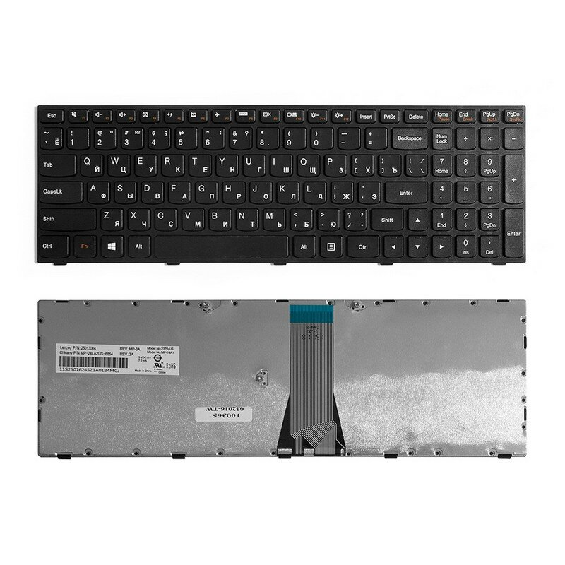 Клавиатура Lenovo IdeaPad B50, B50-30, B5030, B50-45, B5045, B50-70, B5070, Flex 2-15