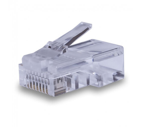 Коннекторы 8P8C (Компьютерные разъемы) U/UTP Cat.5e (RJ-45) Уп. 100шт. | код 10-0209 | SUPRLAN ( 5 упак.)