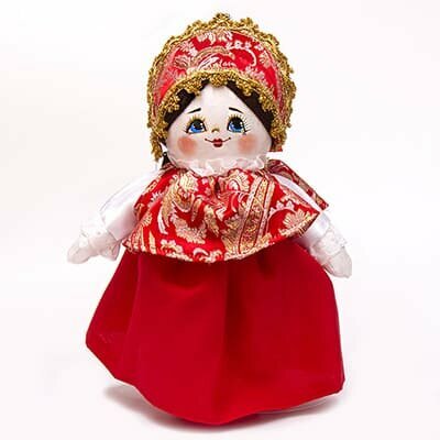 Текстильная кукла в русском костюме Ася 23 см
