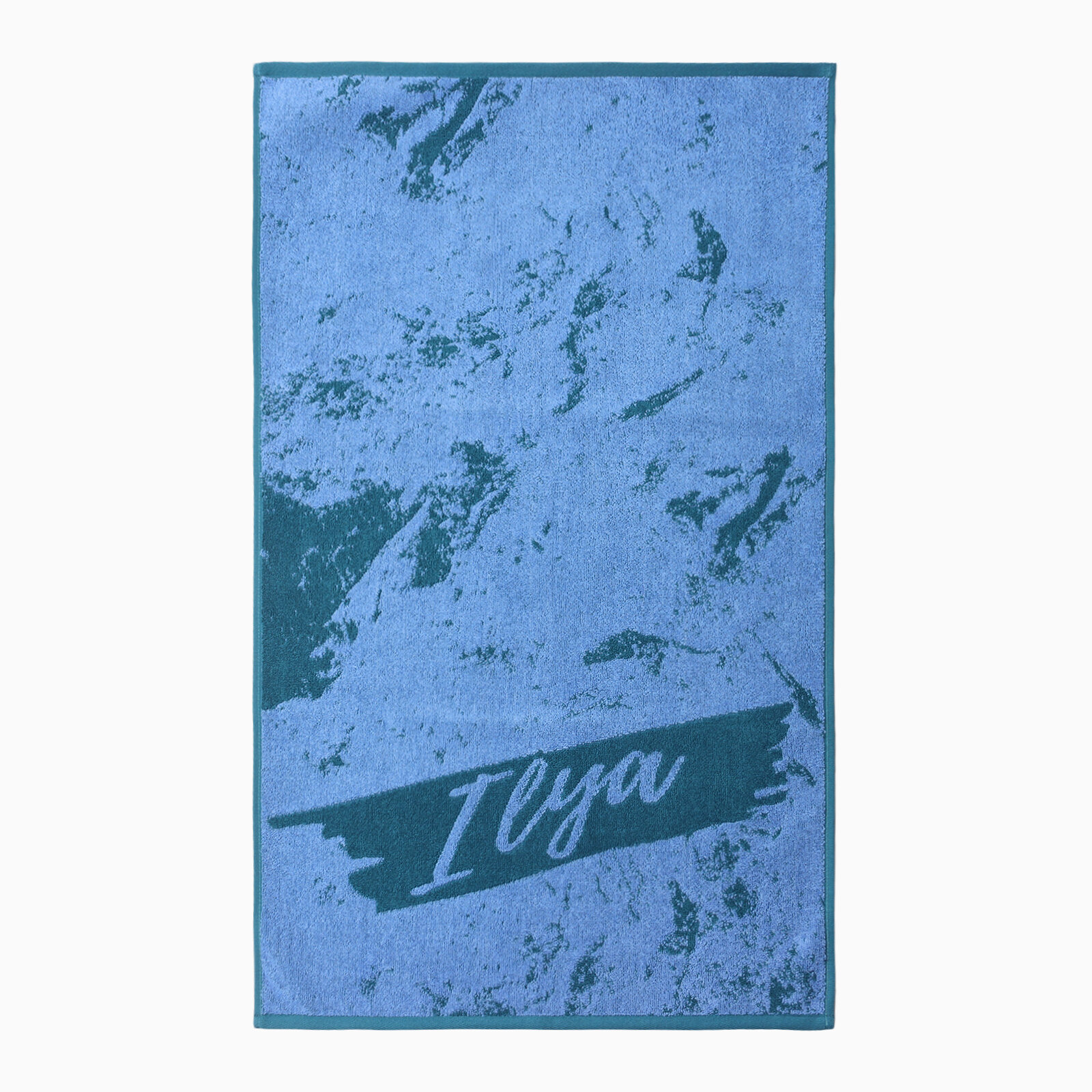 Полотенце махровое "Илья" синий, 50х90см, 100% хлопок, 420гр/м2