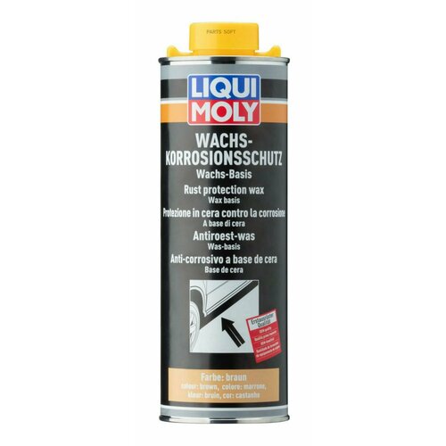 LIQUI MOLY 6104 LiquiMoly Wachs-Korrosions-Schutz 1L_антикор воск/смола ! коричневый/прозрачный\