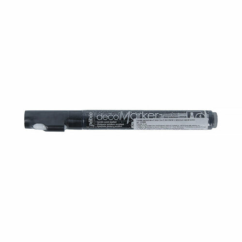 Маркер акриловый PEBEO Acrylic Marker 1 4 мм перо круглое 201555 205855 черный мерцающий 339₽