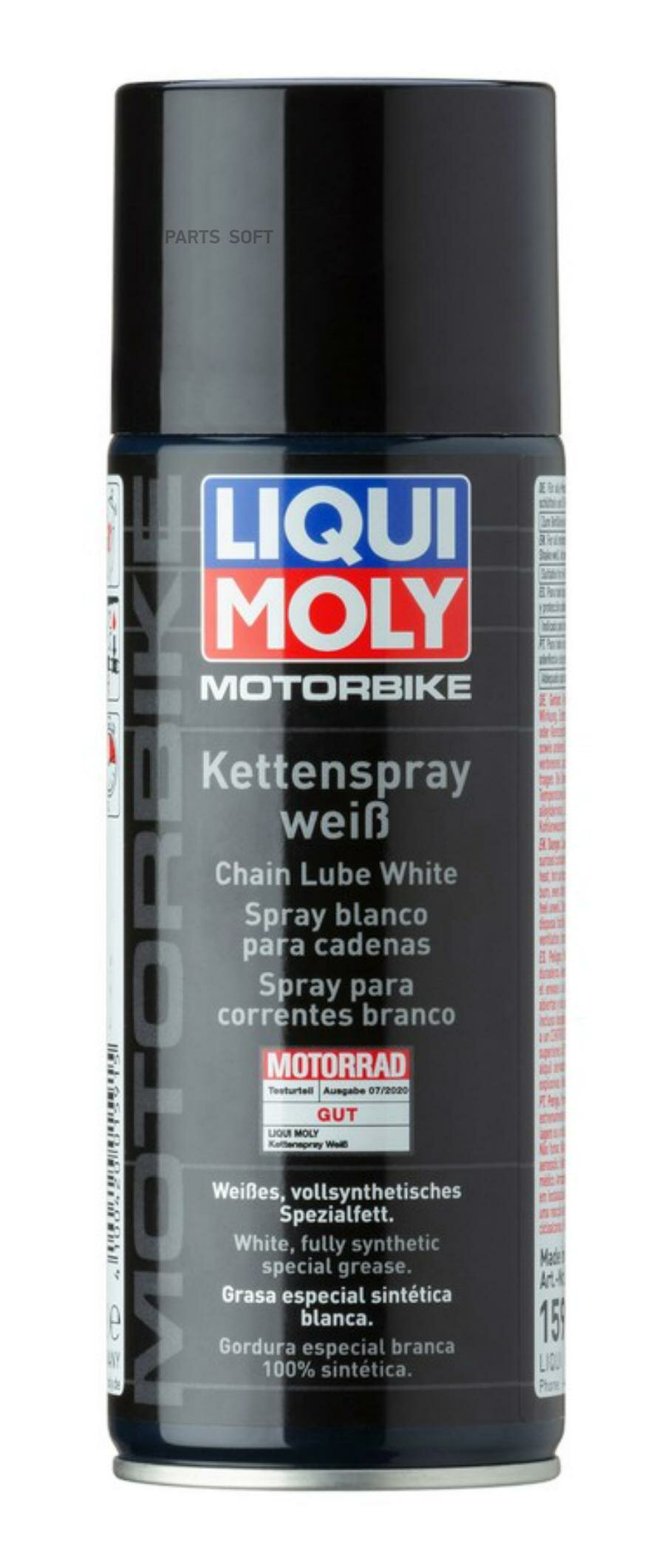 LIQUI MOLY 1591 LiquiMoly Racing Kettenspray weiss (0,4L)_цепная смазка белая! спрей д/мотоц. \