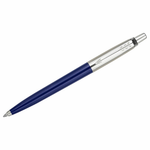 Ручка шариковая Parker Jotter Originals Recycled Navy CT синяя, 1,0мм, кнопочн, подарочная упаковка подарочный набор шариковая ручка parker jotter originals navy blue ct и блокнот а5 ярко синий