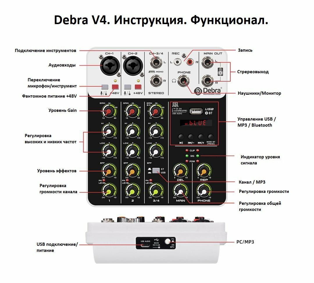 Комплект караоке с колонкой Bluetooth и Power Bank в кейсе. Подарочный набор. — фото 4