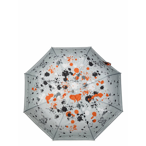фото Смарт-зонт eleganzza, автомат, 3 сложения, купол 104 см., чехол в комплекте, для женщин, оранжевый