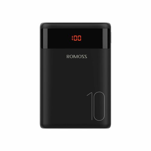 Внешний аккумулятор Power Bank Romoss Ares 10 Li-Pol 10000 mAh LED дисплей Черный 160800₽