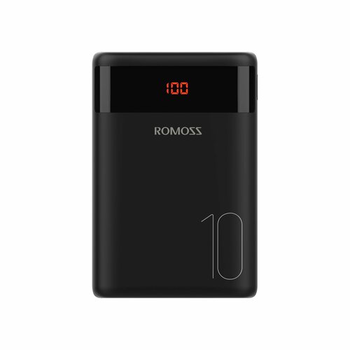 Внешний аккумулятор (Power Bank) Romoss Ares 10 Li-Pol 10000 mAh LED дисплей (Черный)