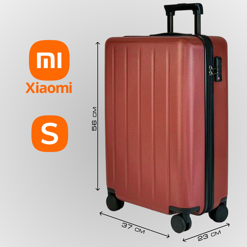 чемодан xiaomi 36 л размер s красный Чемодан Xiaomi, 38 л, размер S, красный