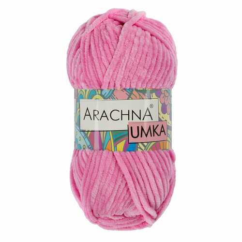 фото Пряжа arachna "umka" 100% полиэстер 100 г 120 м №06 розоый