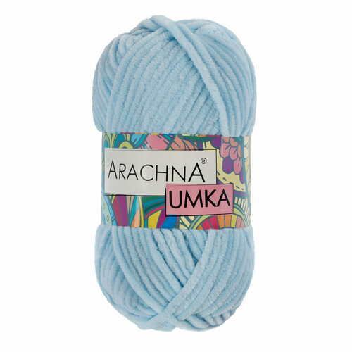 фото Пряжа arachna "umka" 100% полиэстер 100 г 120 м №11 св. голубой