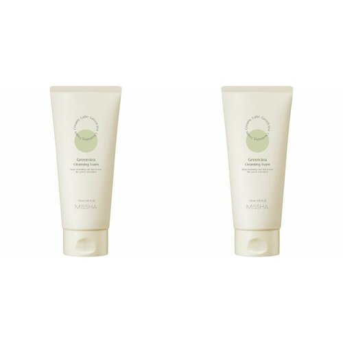 Missha Пенка для умывания Creamy Latte Green Tea, с зеленым чаем, 172 мл, 2 шт