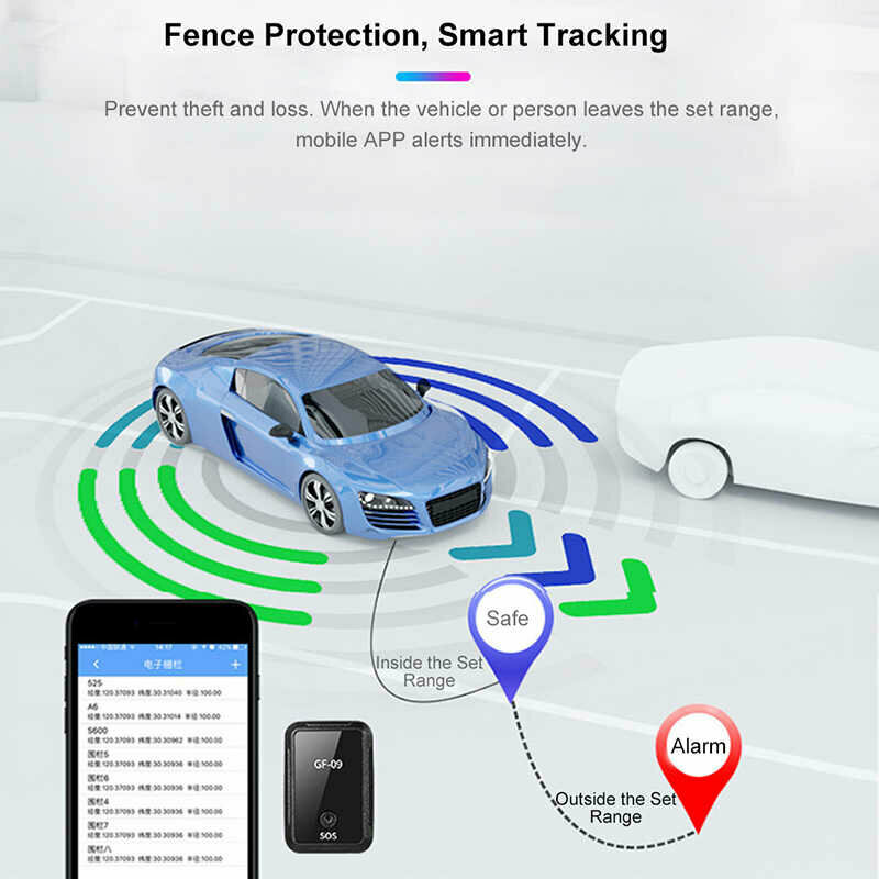 Автомобильный GPS трекер "GF09", отслеживание местоположения в реальном времени — фото 2