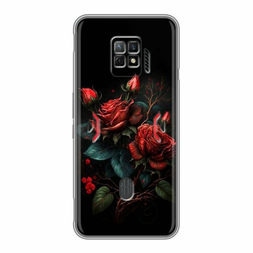 Дизайнерский силиконовый чехол для ЗТЕ Нубиа Ред Мэджик 7С Про / ZTE Nubia Red Magic 7S Pro Розы