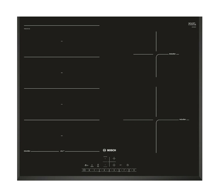 Индукционная варочная панель Bosch PXE651FC1E, черный.