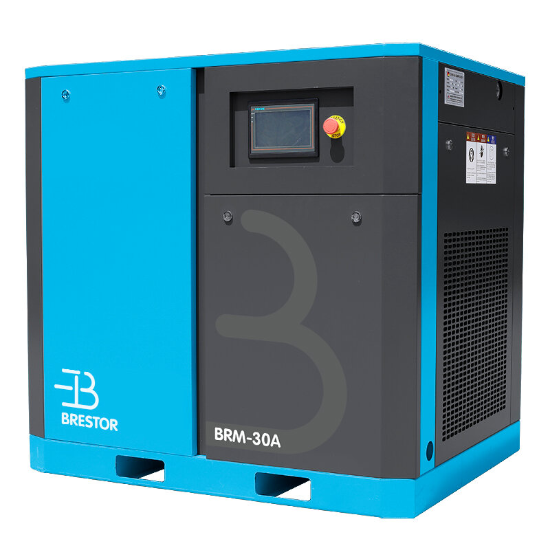 фото Компрессор винтовой маслозаполненный с частотным приводом BRM-30A Brestor (5м3/мин при 8бар)