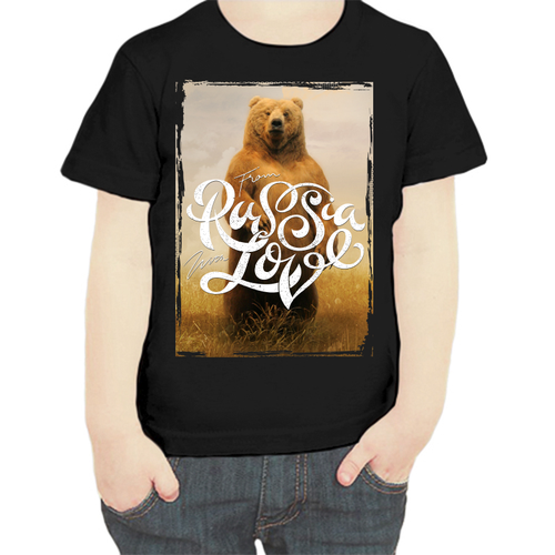 фото Футболка , размер 104, черный нет бренда