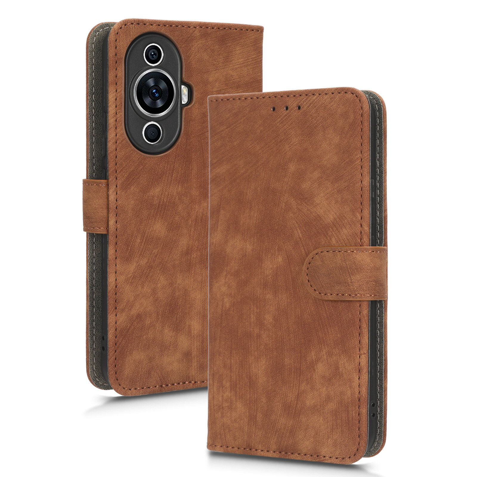 фото Чехол книжка для Huawei Nova 11 Pro c магнитной застежкой / Хуавей Нова 11 Про c отделением под карты (синяя)