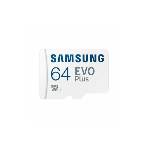 Карта памяти MicroSDXC 64 Гб Samsung EVO Plus , UHS-1, FHD, Cl 10, V10 (MB-MC64KA/RU)