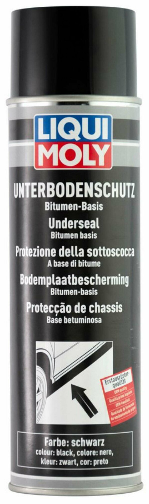 LiquiMoly Unterboden-Schutz Bitumen schwarz 0.5L_антикор для днища кузова битум/смола!\ LIQUI MOLY / арт. 6111 - (1 шт)