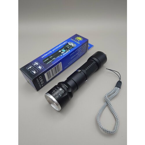 Фонарь мощный аккумуляторный светодиодный YC-919 с фокусировкой / Зарядка USB супер яркий светодиодный фонарик cob рабочий фонарь 3 режима перезаряжаемый от usb фонарь для кемпинга с крючком водонепроницаемый фонарик s