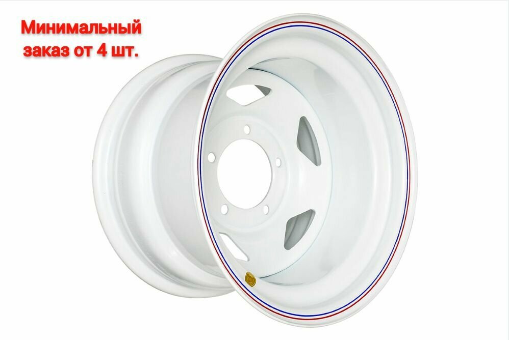 Диск колеса стальной OFF-ROAD Wheels UAZ 16x8 5x139.7 d110 ET-19 белый №86W (85)