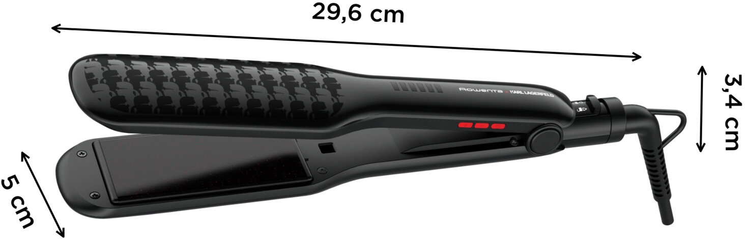 Щипцы-выпрямитель ROWENTA SF 411LF0 черный - фотография № 2