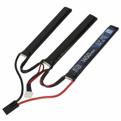 Аккумулятор LiPo 11,1v 1450mAh 30C (CQB) (BlueMax) аккумулятор для радиоуправляемой машинки 7 4v li po 4200mah 30c разъем tamiya