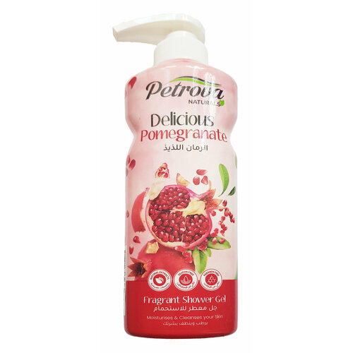 Гель для душа с ароматом граната Petrova Delicious Pomegranat Fragrant Shower Gel, 400 мл