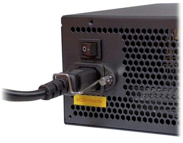 Блок питания ATX Exegate EX219465RUS 600W, black, 12cm fan, 24p+4p, 6/8p PCI-E, 3*SATA, 2*IDE, FDD - фото №11