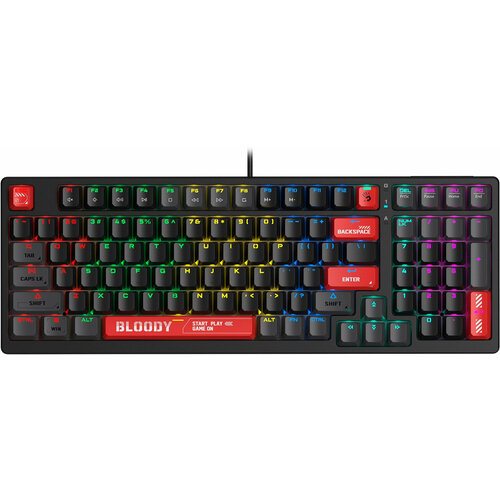 Клавиатура A4Tech Bloody S98 механическая красный USB for gamer LED S98 RED 698000₽