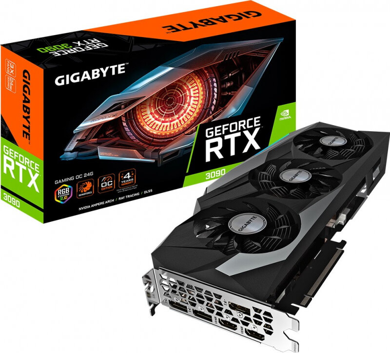 Видеокарта GIGABYTE GeForce RTX 3090 GAMING OC 24 ГБ