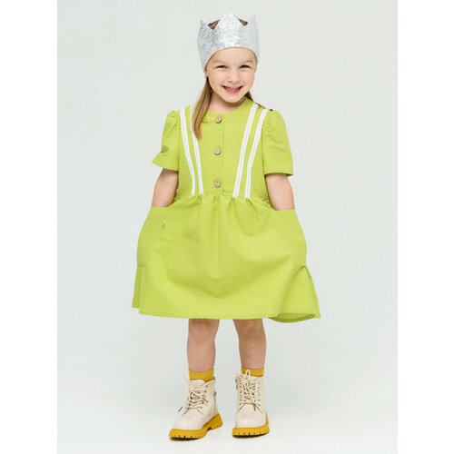 фото Платье мирмишелька, размер 92/98, зеленый