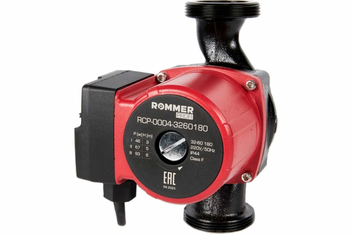 Насос циркуляционный Profi 32/60-180 ROMMER (RCP-0004-3260180) - фотография № 3