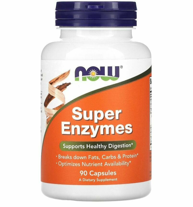 NOW Foods суперферменты 90 капсул