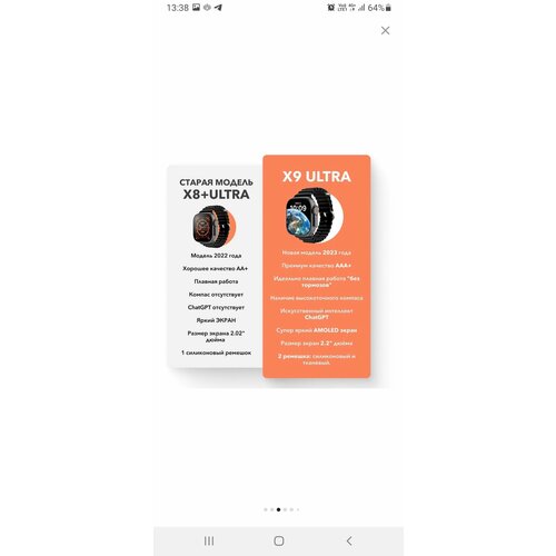 Умные часы X9 Ultra Super Amoled 200000₽