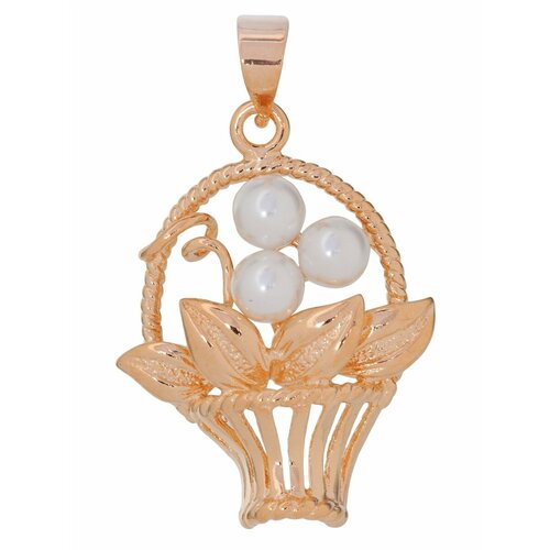 фото Подвеска lotus jewelry, жемчуг культивированный, белый