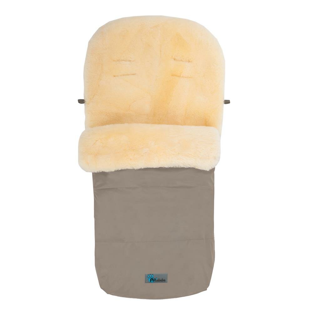 Конверт зимний Nuovita Altabebe Lambskin-Footmuff, бежевый - фото №13