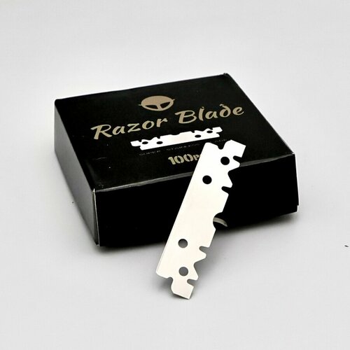 Сменные половинки лезвия для бритвы опасной Razor Blade 100 шт.