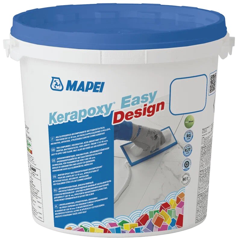 Затирка Mapei Kerapoxy Easy Design, 3 кг, 3 л, 103 Белая Луна