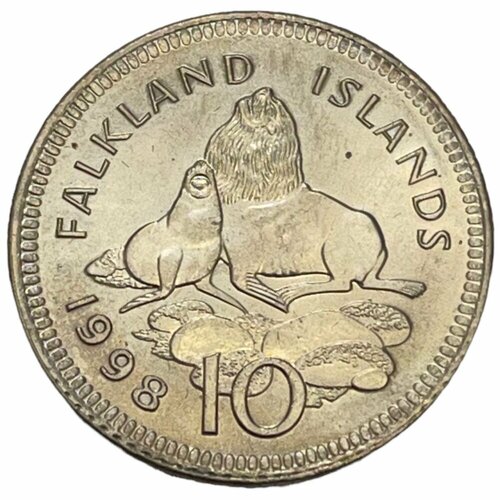 Фолклендские острова 10 пенсов 1998 г.