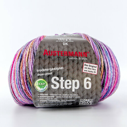 Пряжа Step 6 Irish Rainbow Colours 75% шерсть 25% полиамид 410 м 150 г Austermann 97826-0744