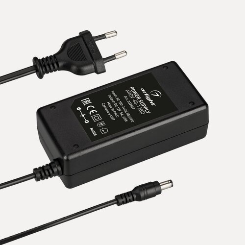 Изображение товара Блок питания ARDV-60-12BD (12V, 5A, 60W) (Arlight, Адаптер, 3 года) 033547