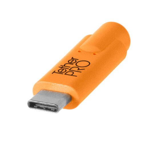 Кабель Tether Tools TetherPro USB-C to USB-C, 4.6 м, оранжевый — фото 1