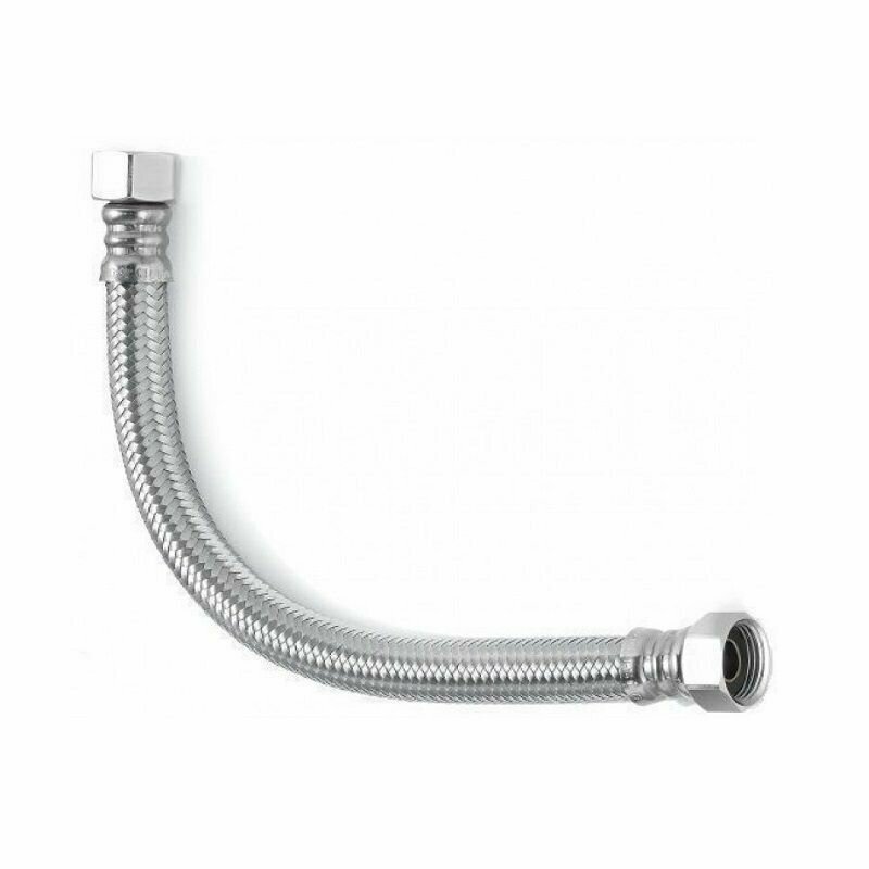 фото Гибкая подводка повышенной проходимости TUCAI DN13 в стальной оплетке 0.8м, 1/2"-1/2" Г/Г 5461